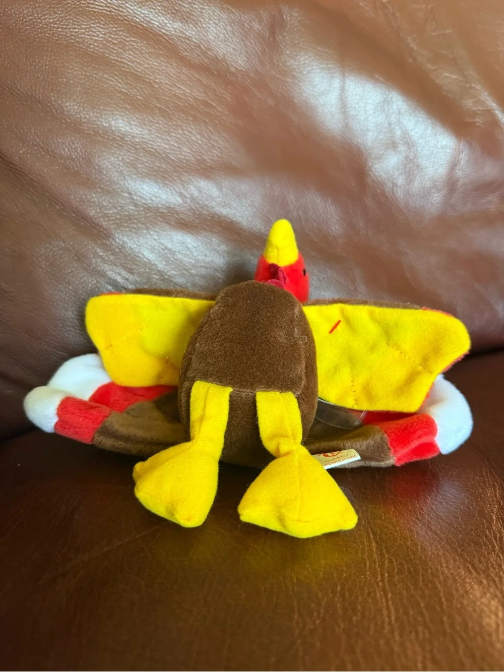 TY Plush Turkey Bird - Red, Brown & Yellow Soft Toy “Gobbles”